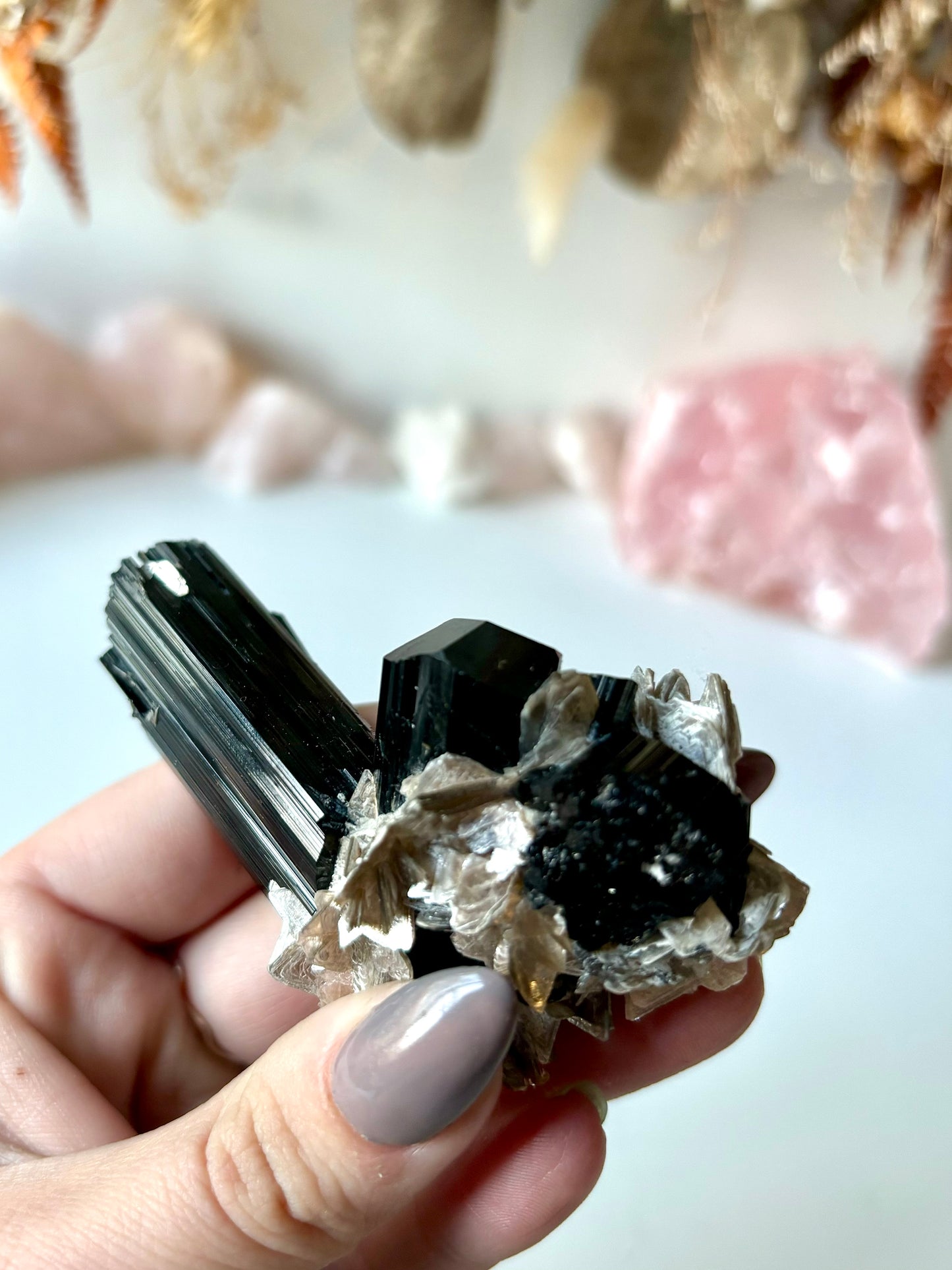 Schorl Tourmaline with Muscovite