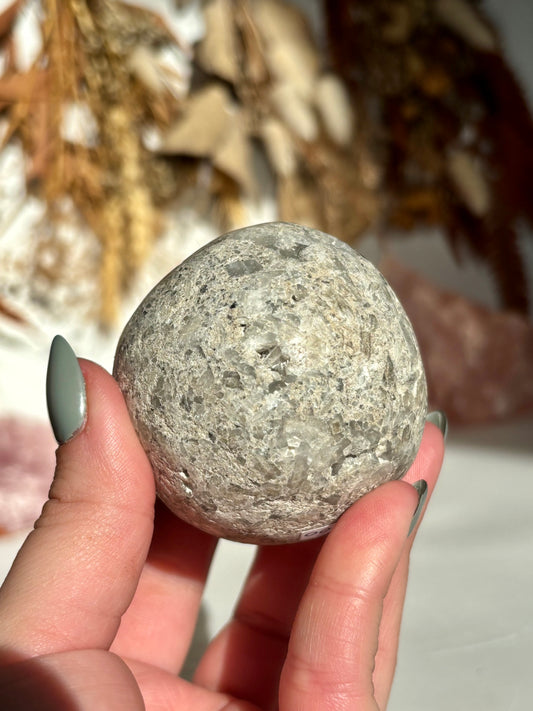 Needle Quartz & Celestite Geode Sphere