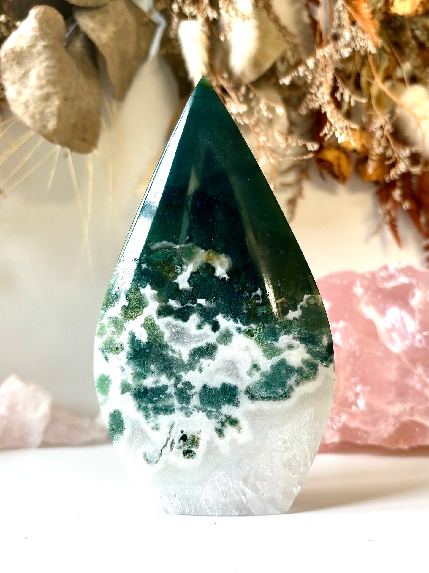 Moss Agate Flame