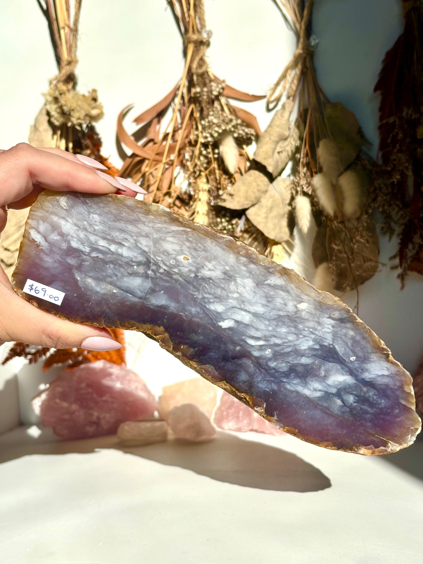 Purple Chalcedony Slab (Indonesia)