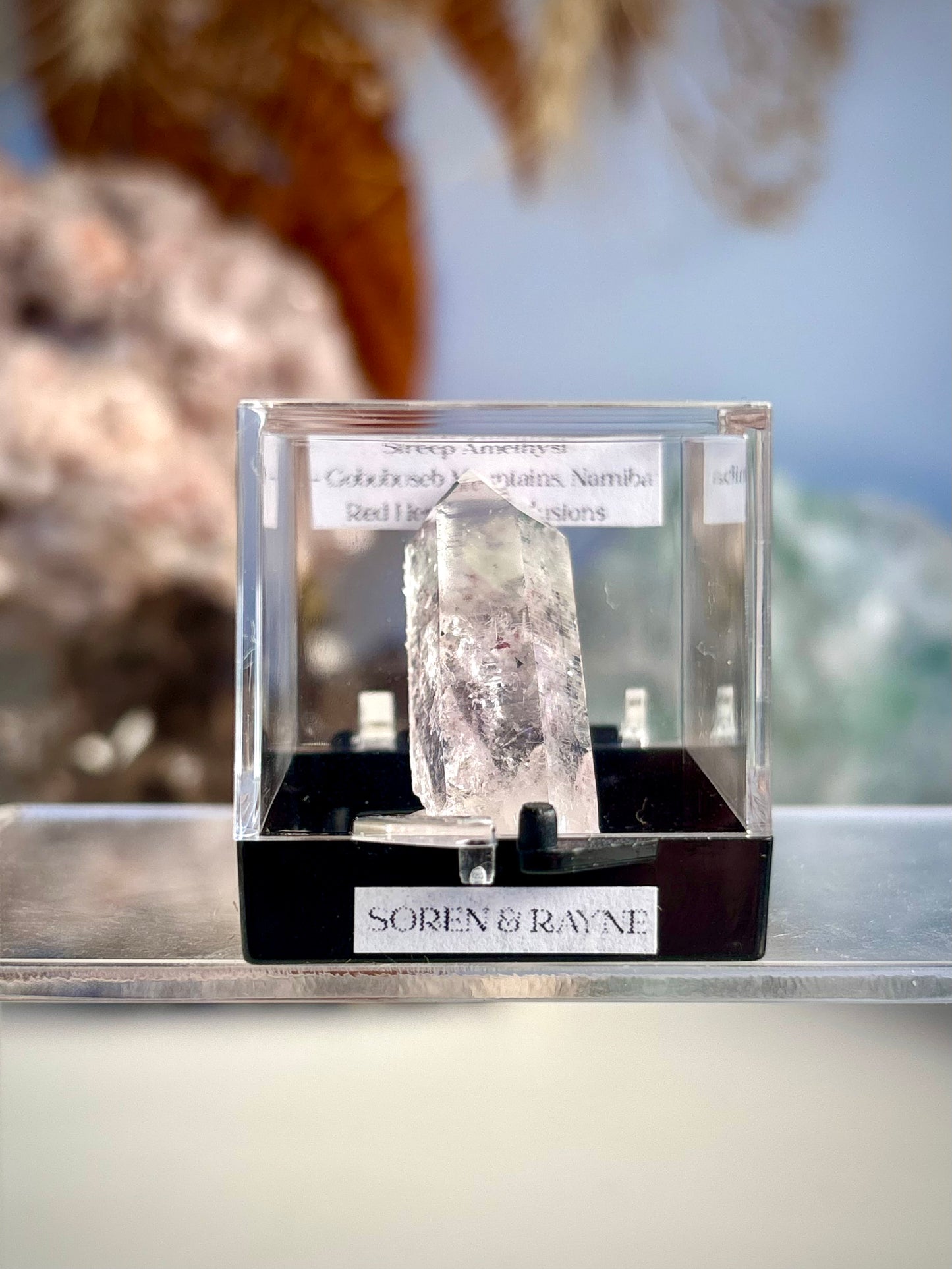 Streep Mine Amethyst with Red Hematite Inclusions