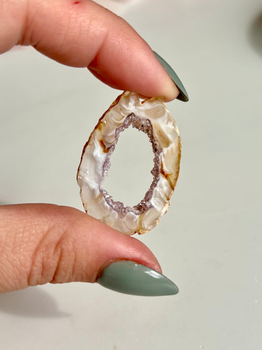Agate & Amethyst Geode Slice