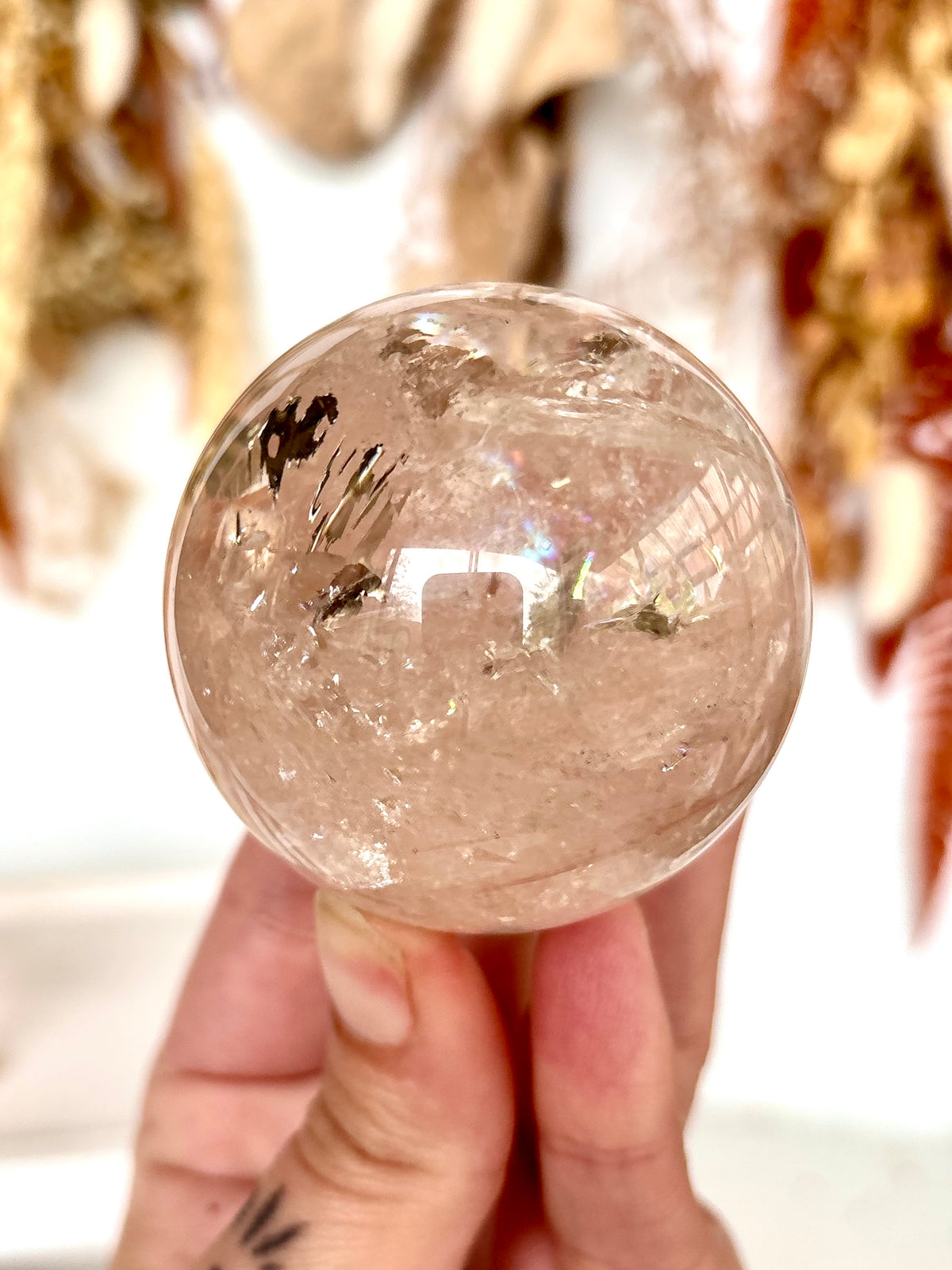 Pink Azeztulite Sphere (Rare)
