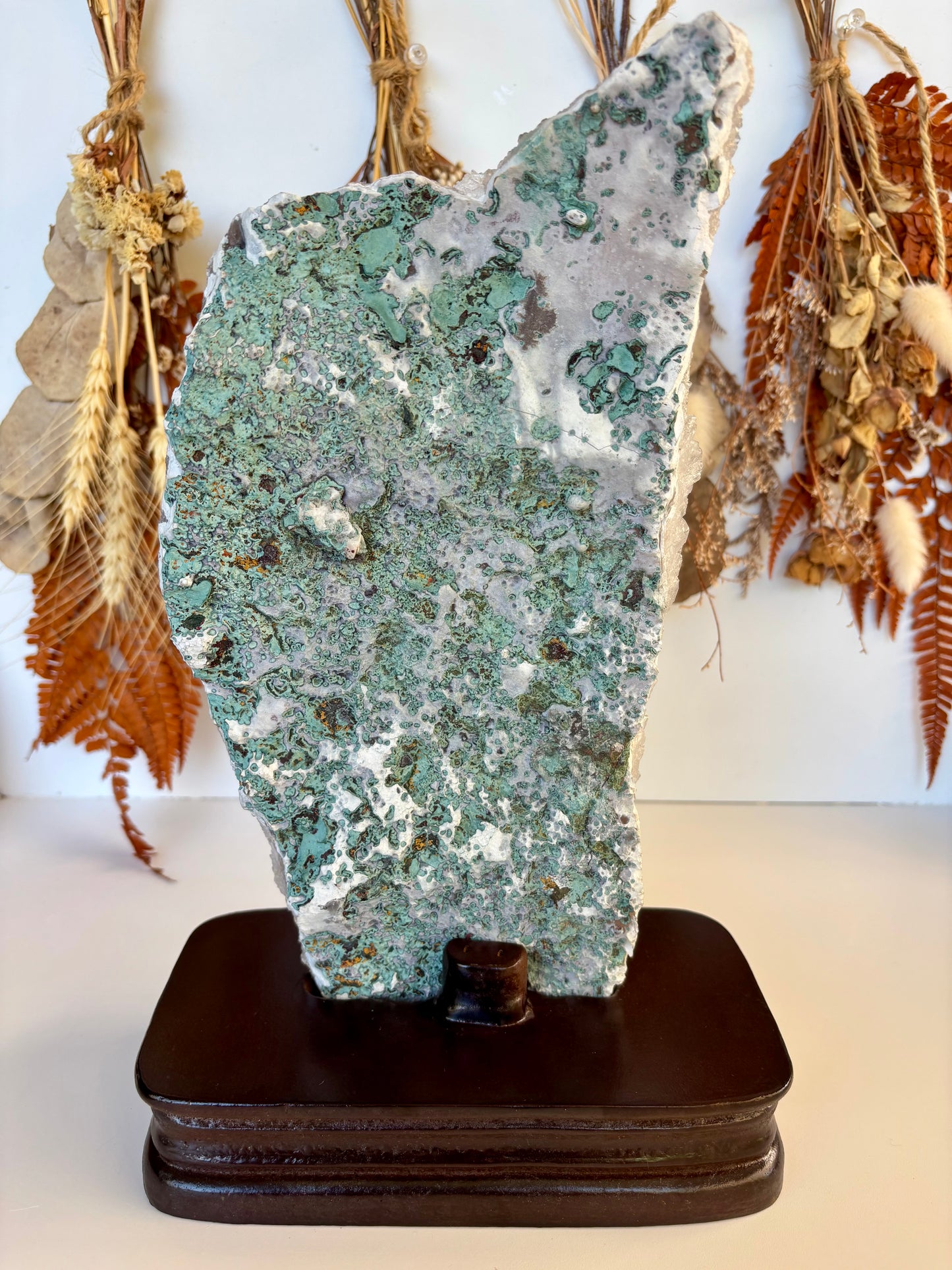 Large Amethyst Cluster slab with stand (Brazil)