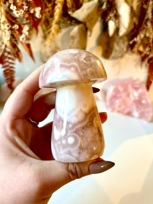 Flower Agate Mushroom