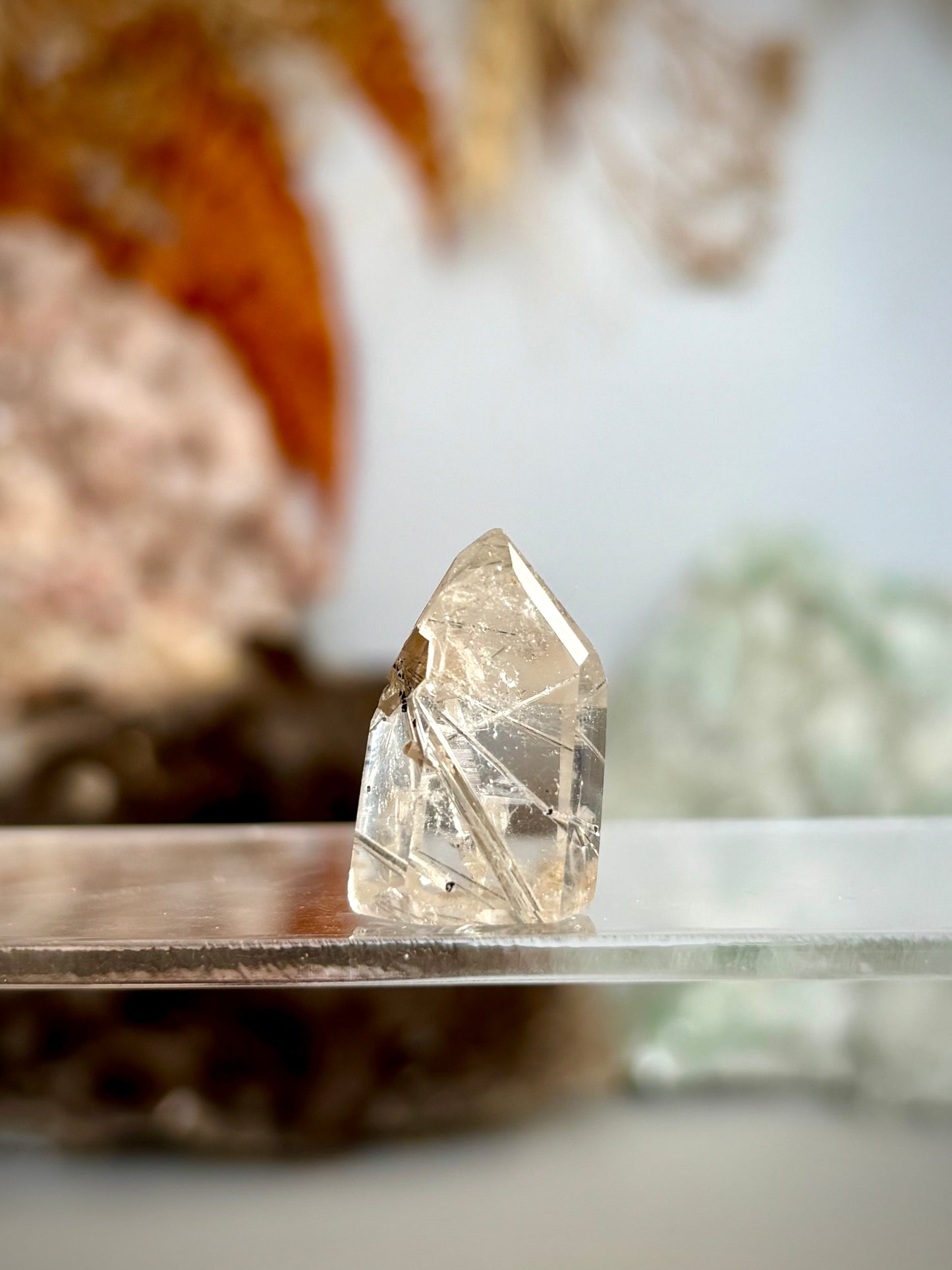 Titanium Rutile Quartz Point