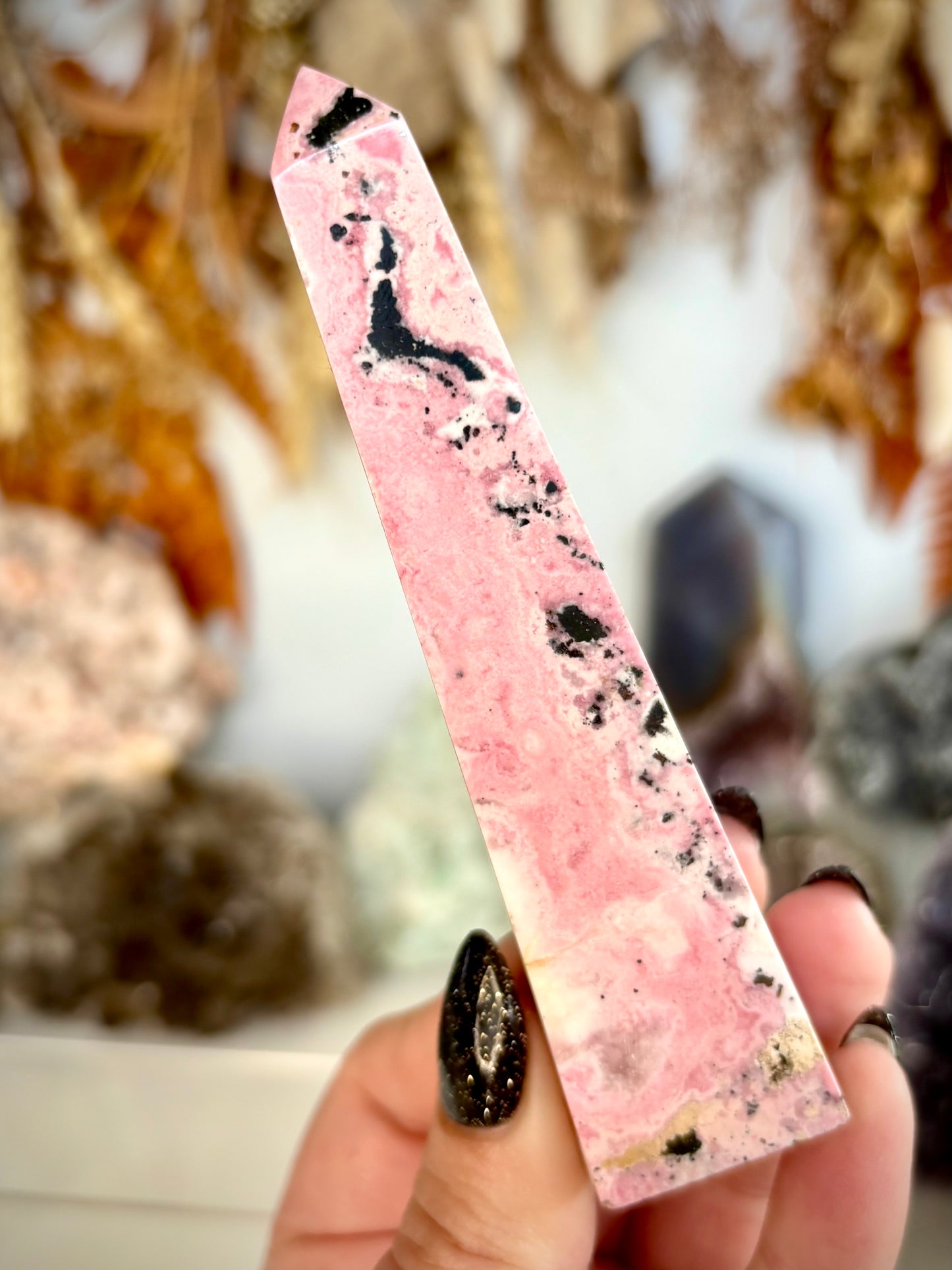 Peruvian Rhodonite Tower