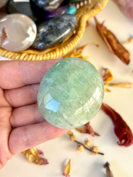 Green Fluorite Palm