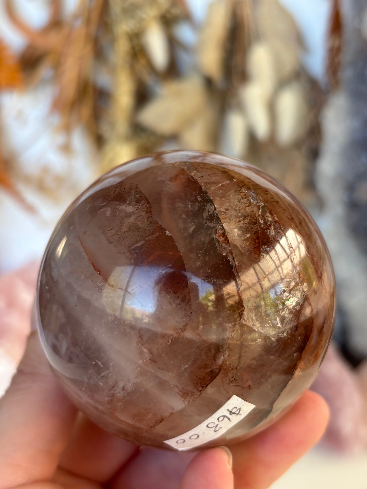 Fire Quartz Sphere