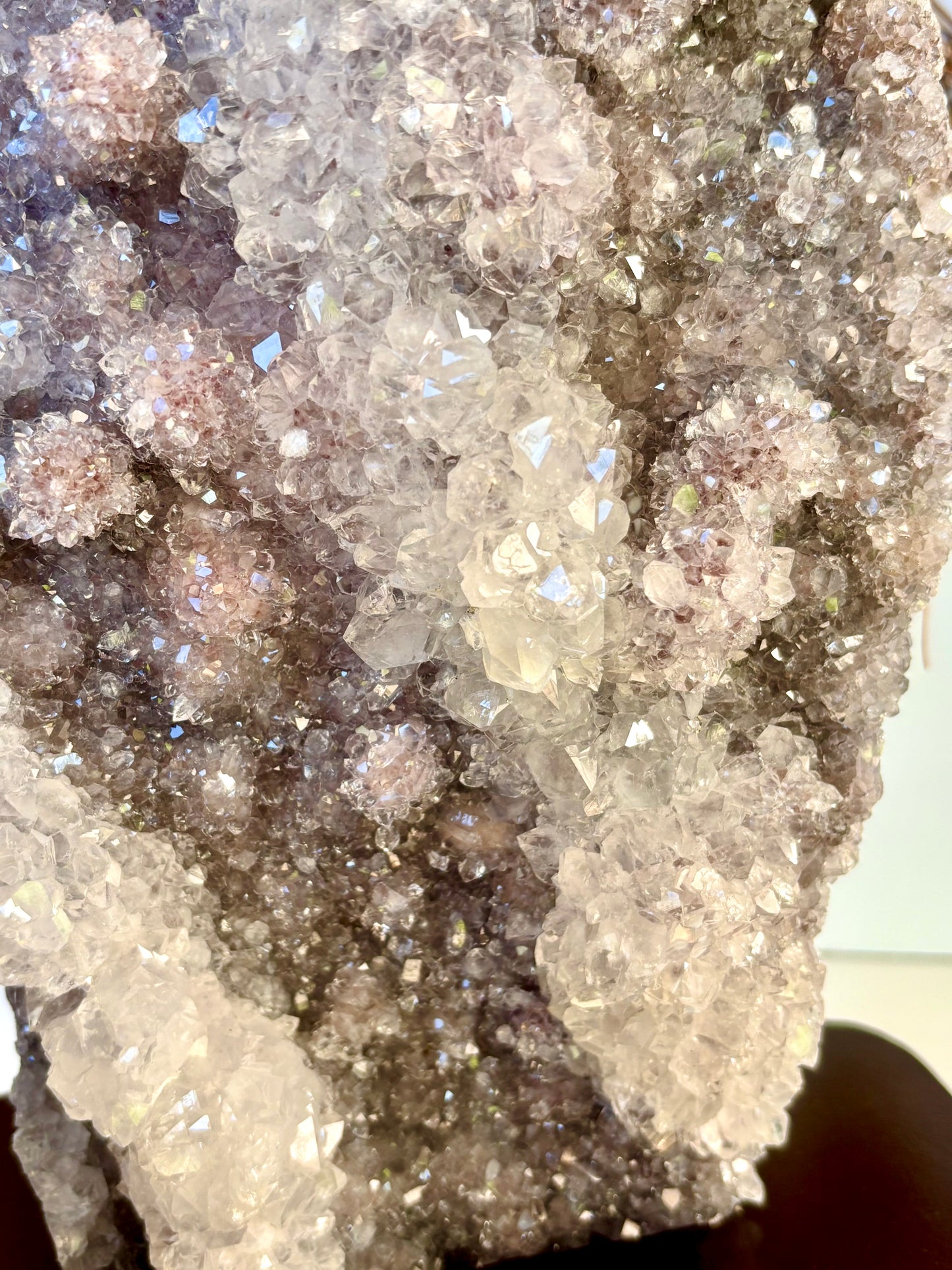 Large Amethyst Cluster slab with stand (Brazil)