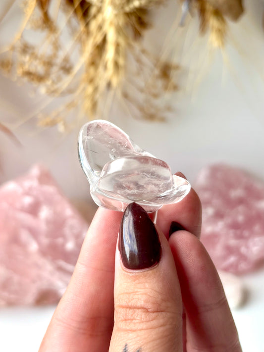 Clear Quartz Butterfly