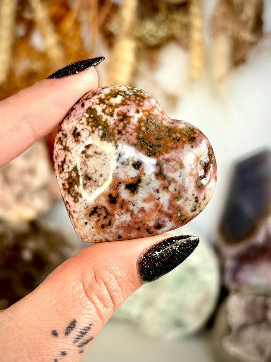 Ocean Jasper Heart