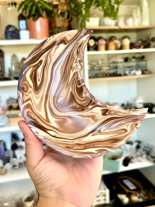 Mango Wood Moon Bowl