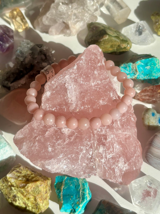 Peruvian Pink Opal Bracelet
