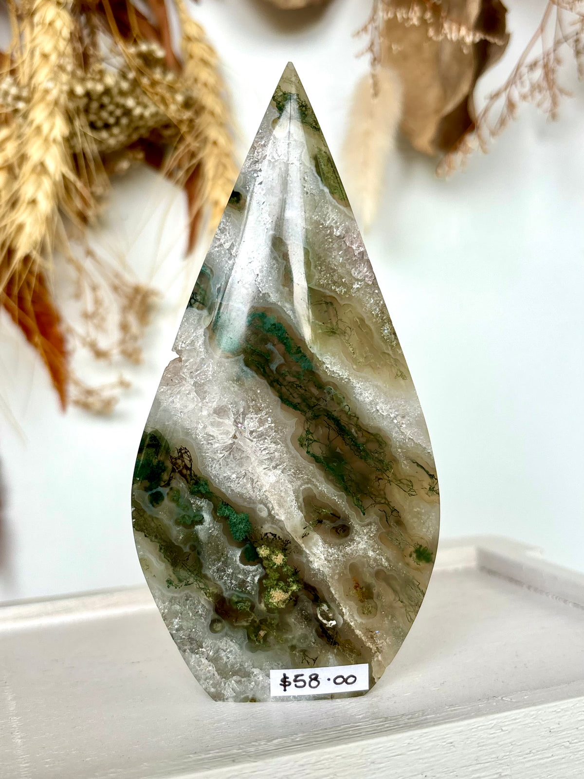 Moss Agate Flame