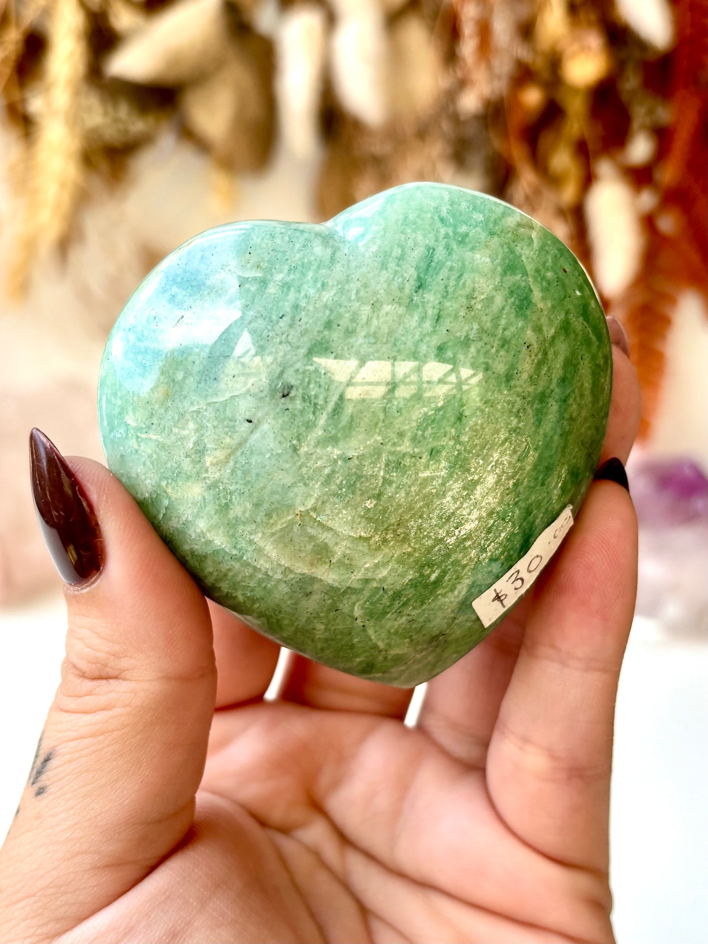 Flashy Amazonite Heart (Madagascar)