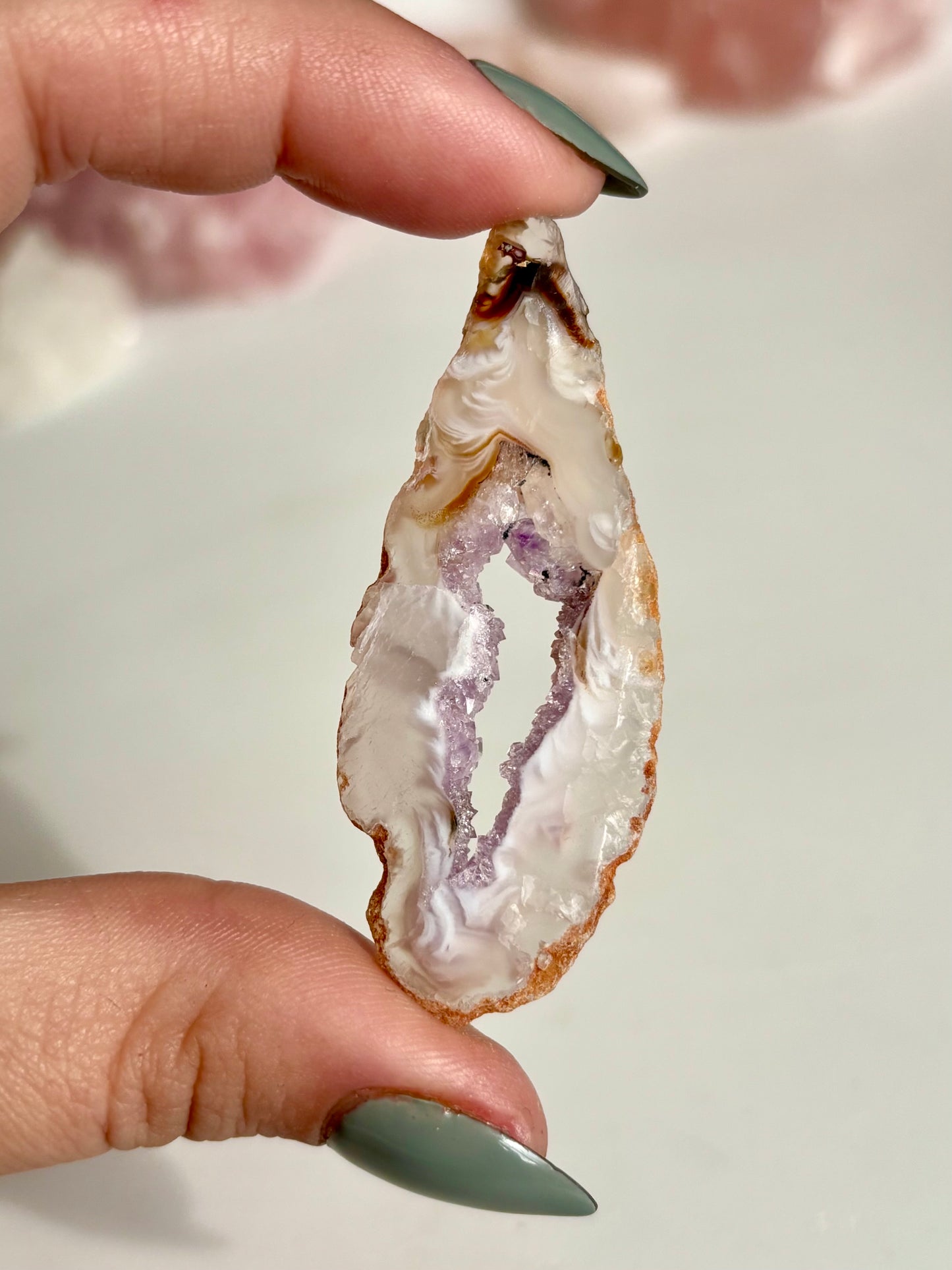 Agate & Amethyst Geode Slice