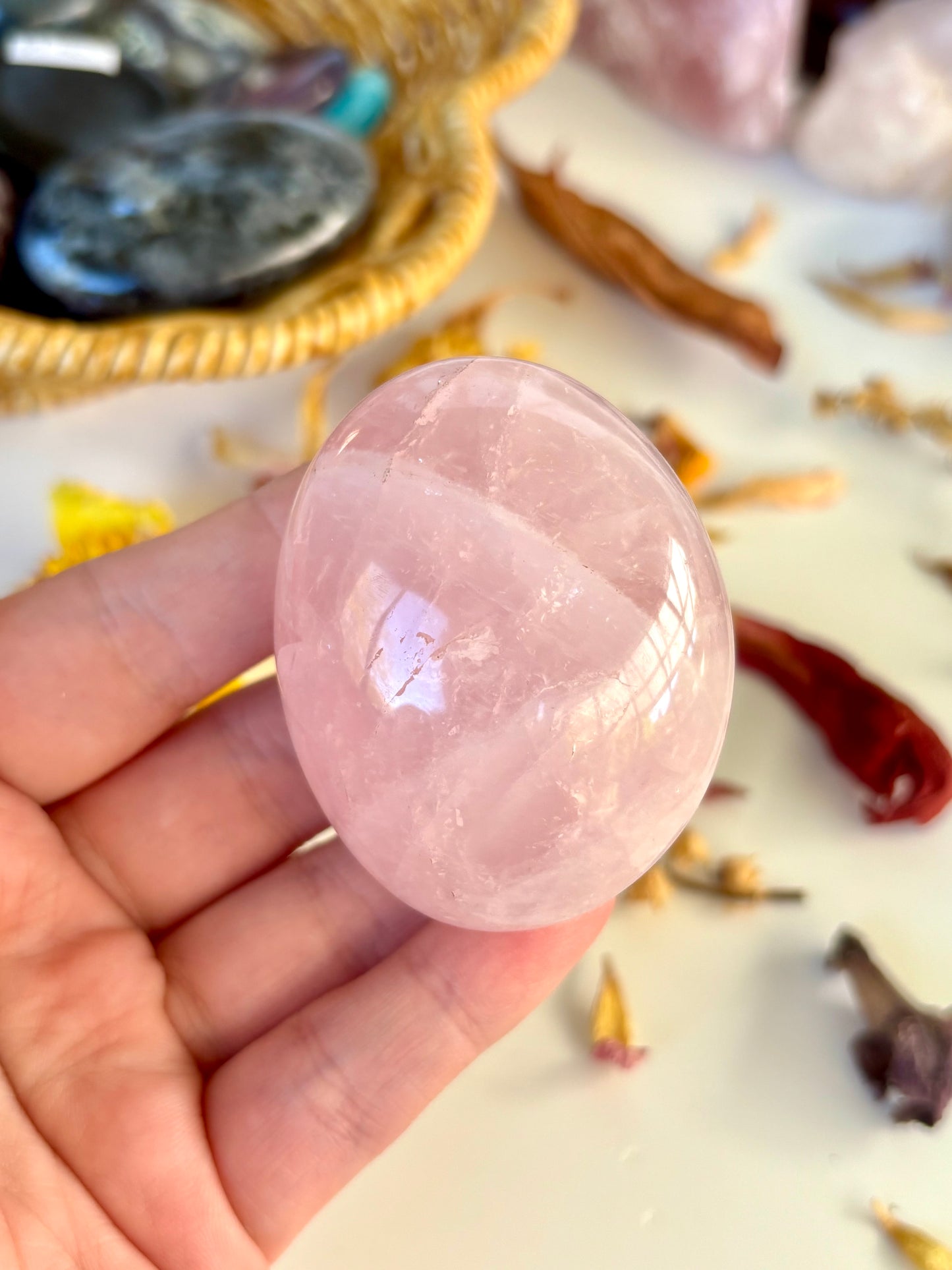 Rose Quartz Palm
