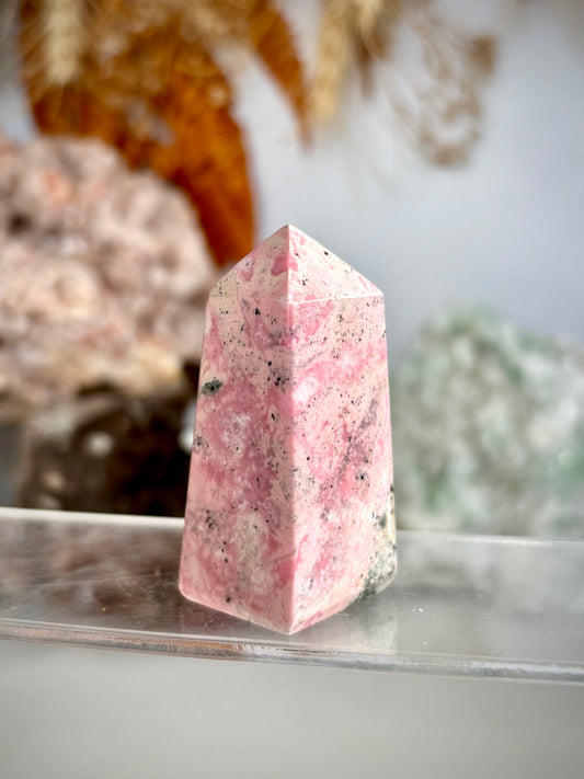 Peruvian Rhodonite Tower
