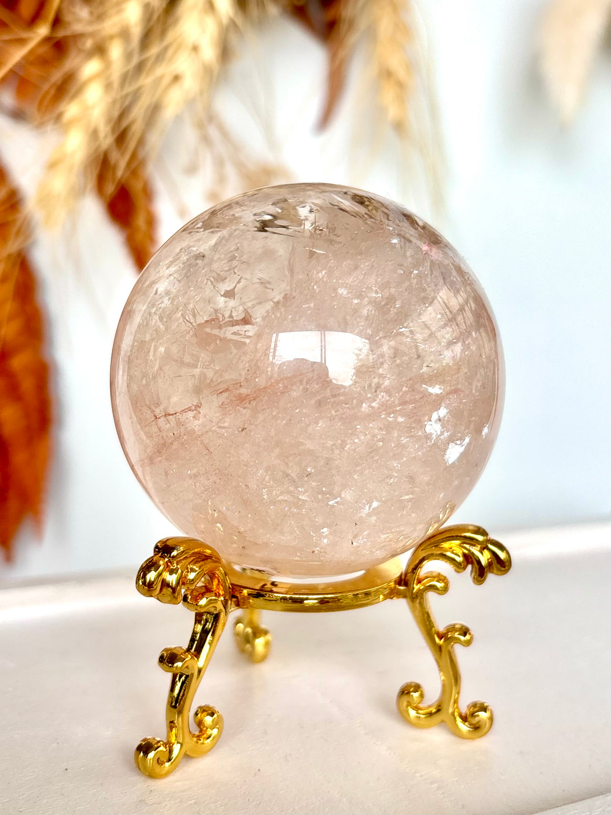 Pink Azeztulite Sphere (Rare)