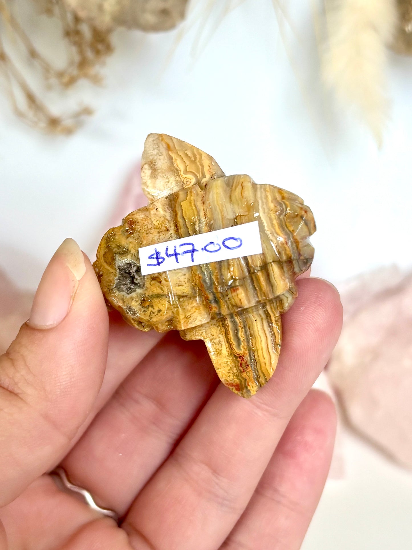 Golden Lace Agate Bee (5)