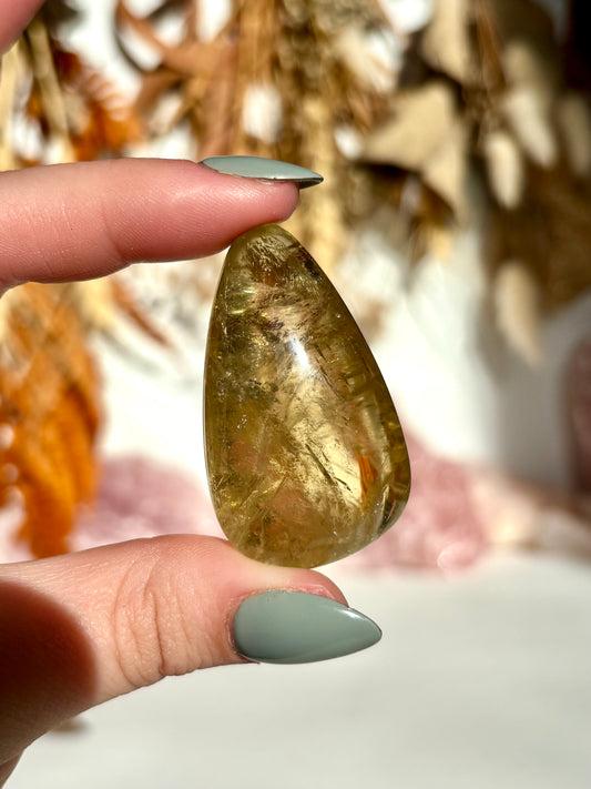 HT Rainbow Citrine XL Tumble