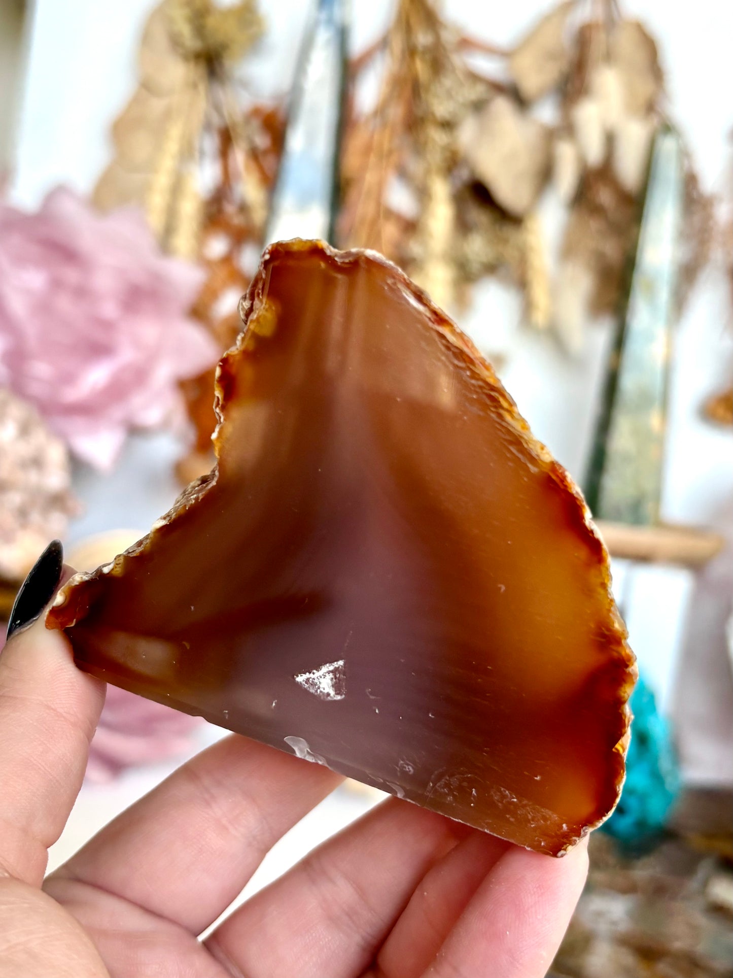 Brazilian Agate Semi-Polished Cutbase