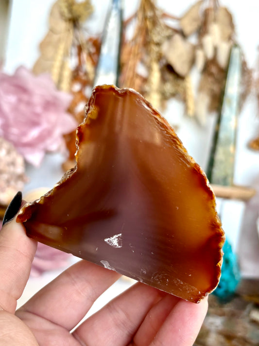 Brazilian Agate Semi-Polished Cutbase