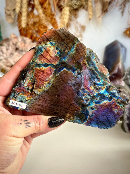 Labradorite Polished Single Face