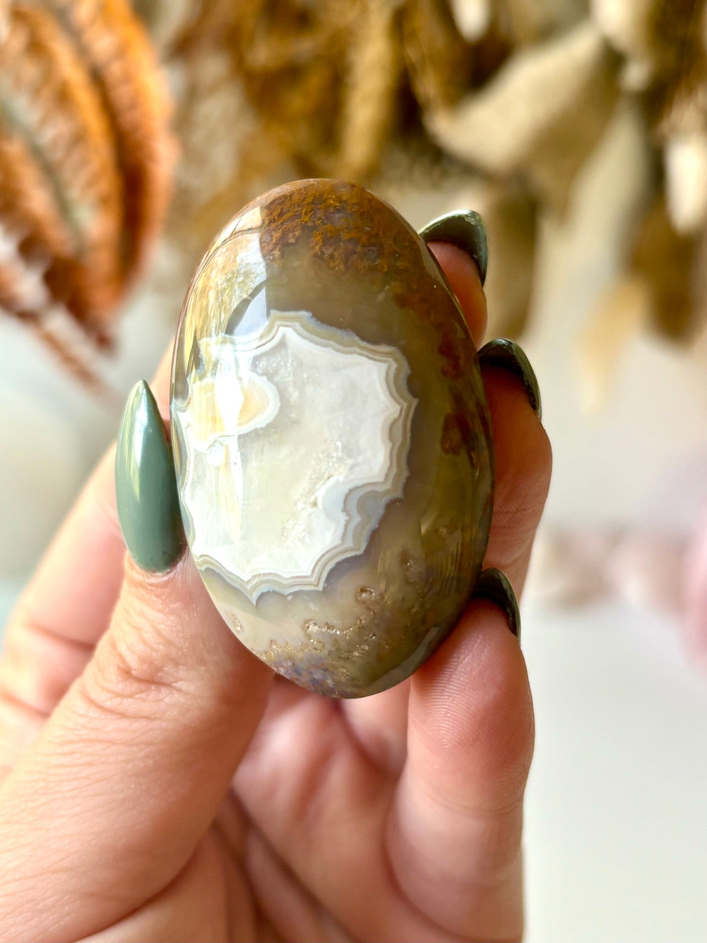 Nebula Agate Palm Stone (S)