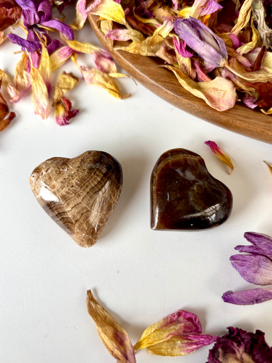 Chocolate Calcite Heart
