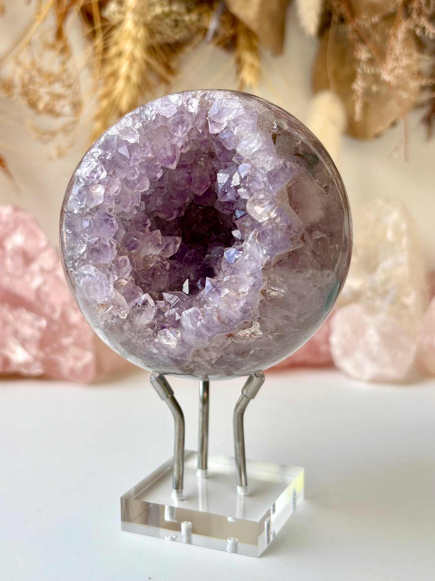 Amethyst Geode Sphere