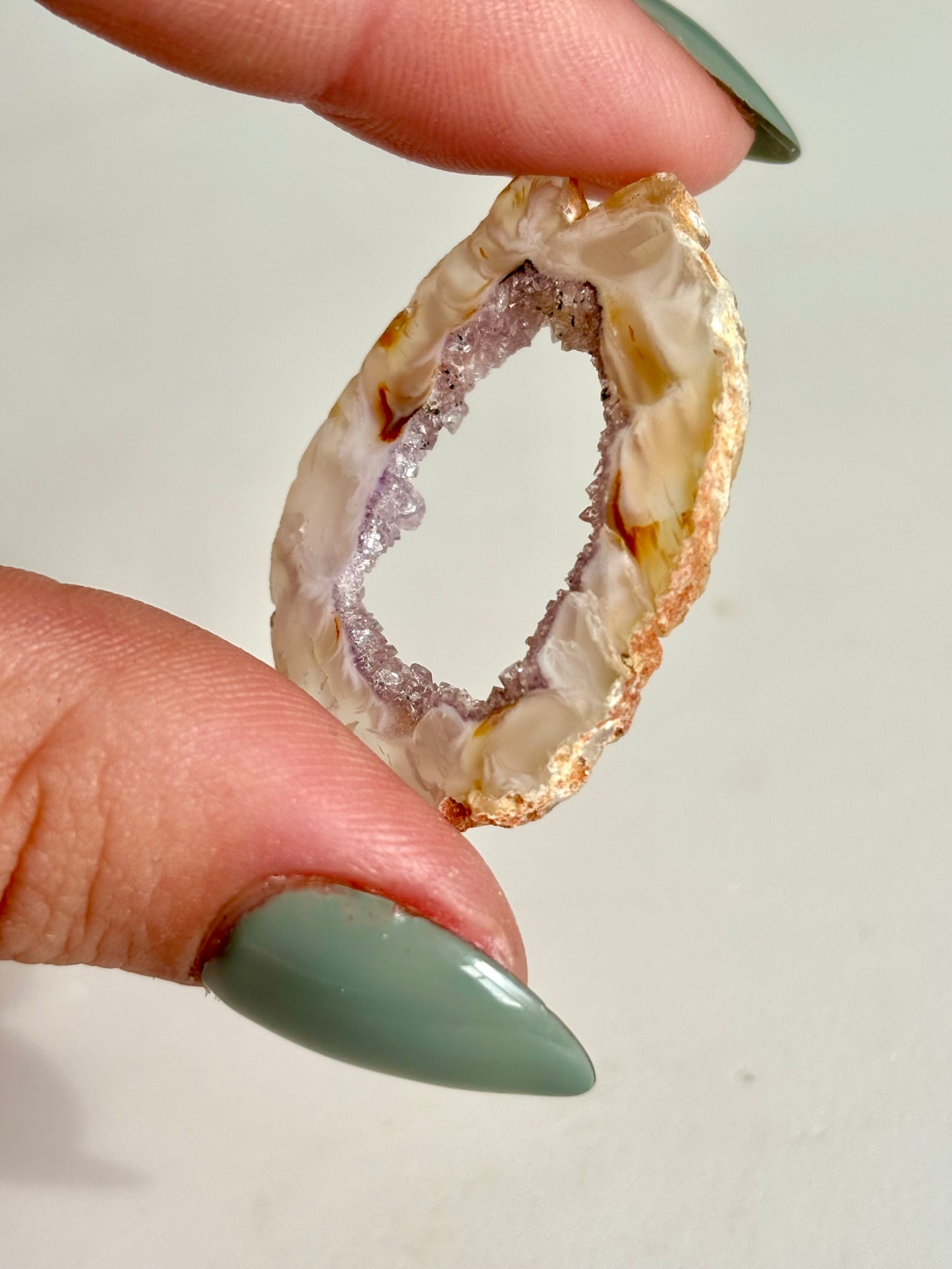 Agate & Amethyst Geode Slice