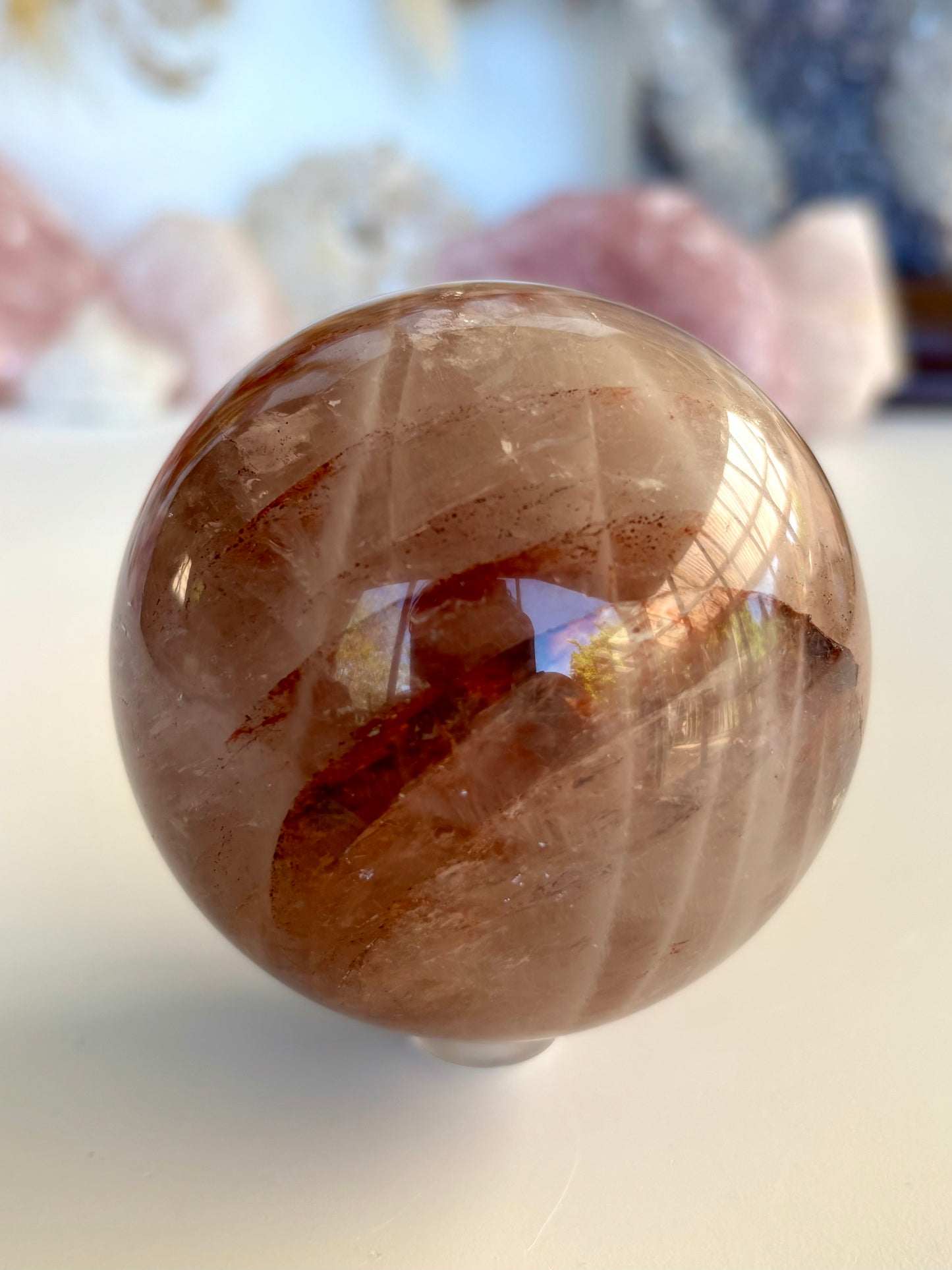 Fire Quartz Sphere