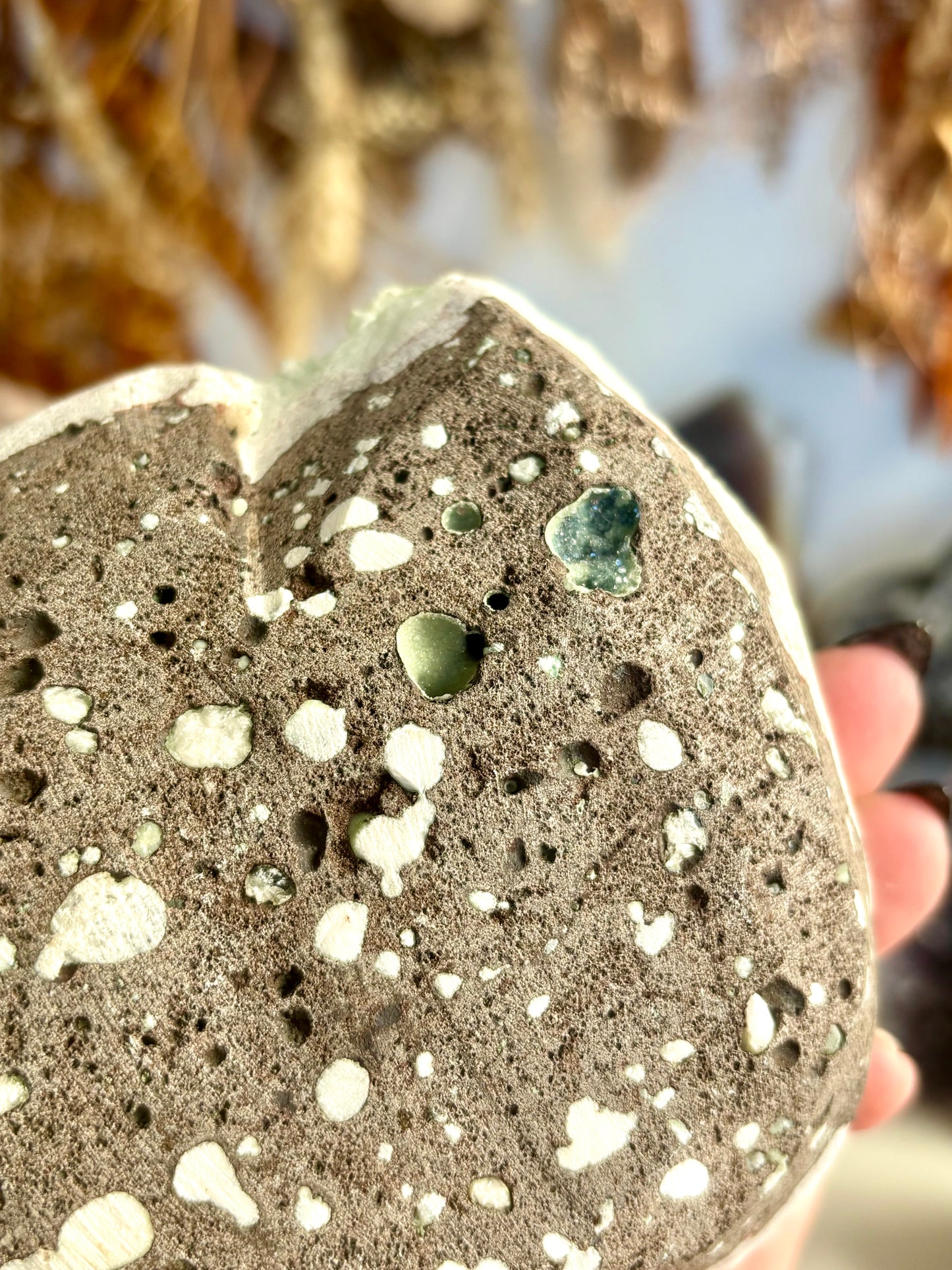 Green Zoned Apophyllite with Stilbite & Scolecite - India