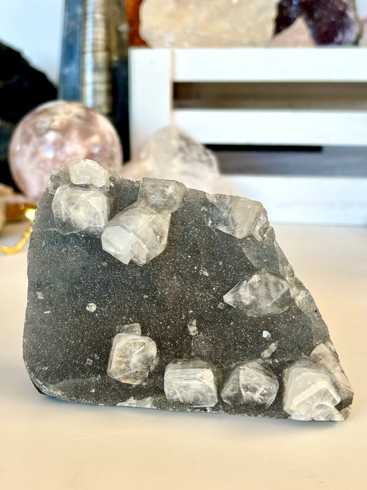 Blue Chalcedony & Apophyllite