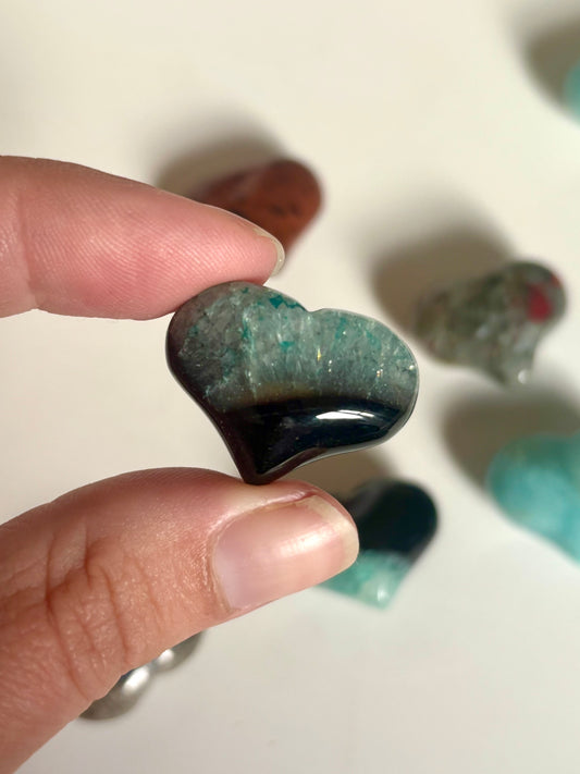 Love Heart - Dyed Agate