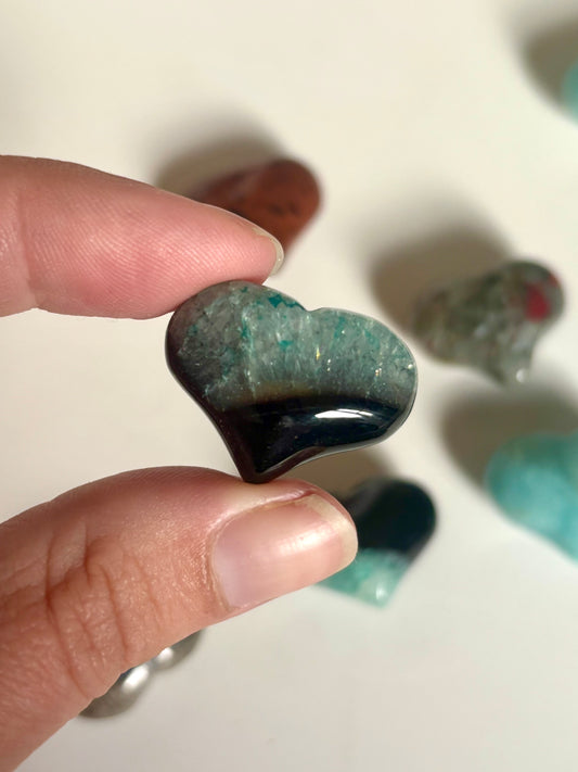 Love Heart - Dyed Agate