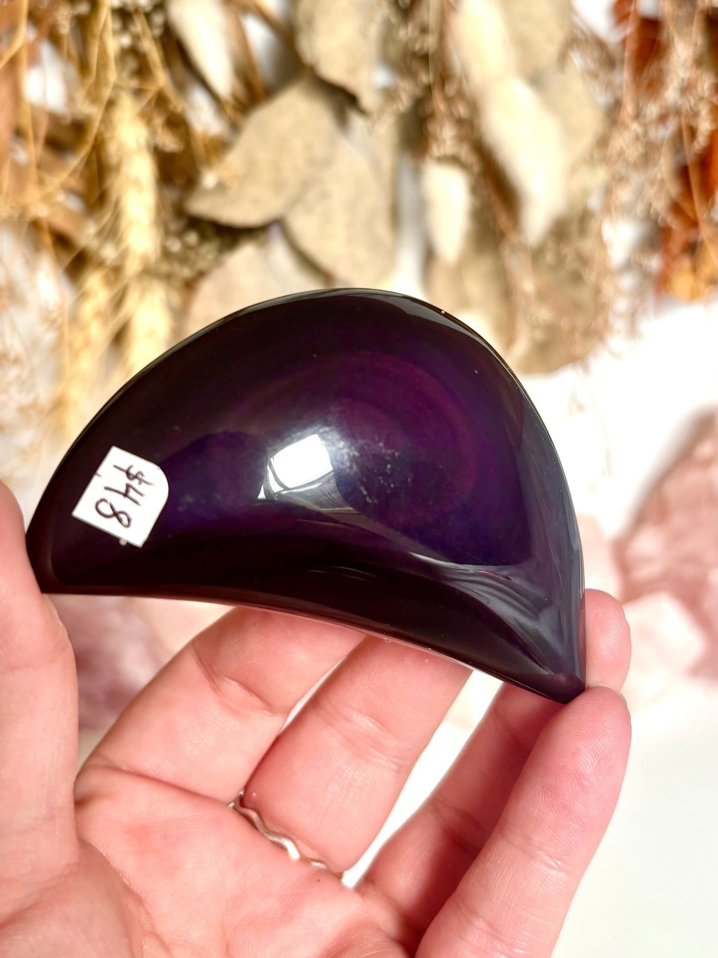 Rainbow Obsidian Moon (2)