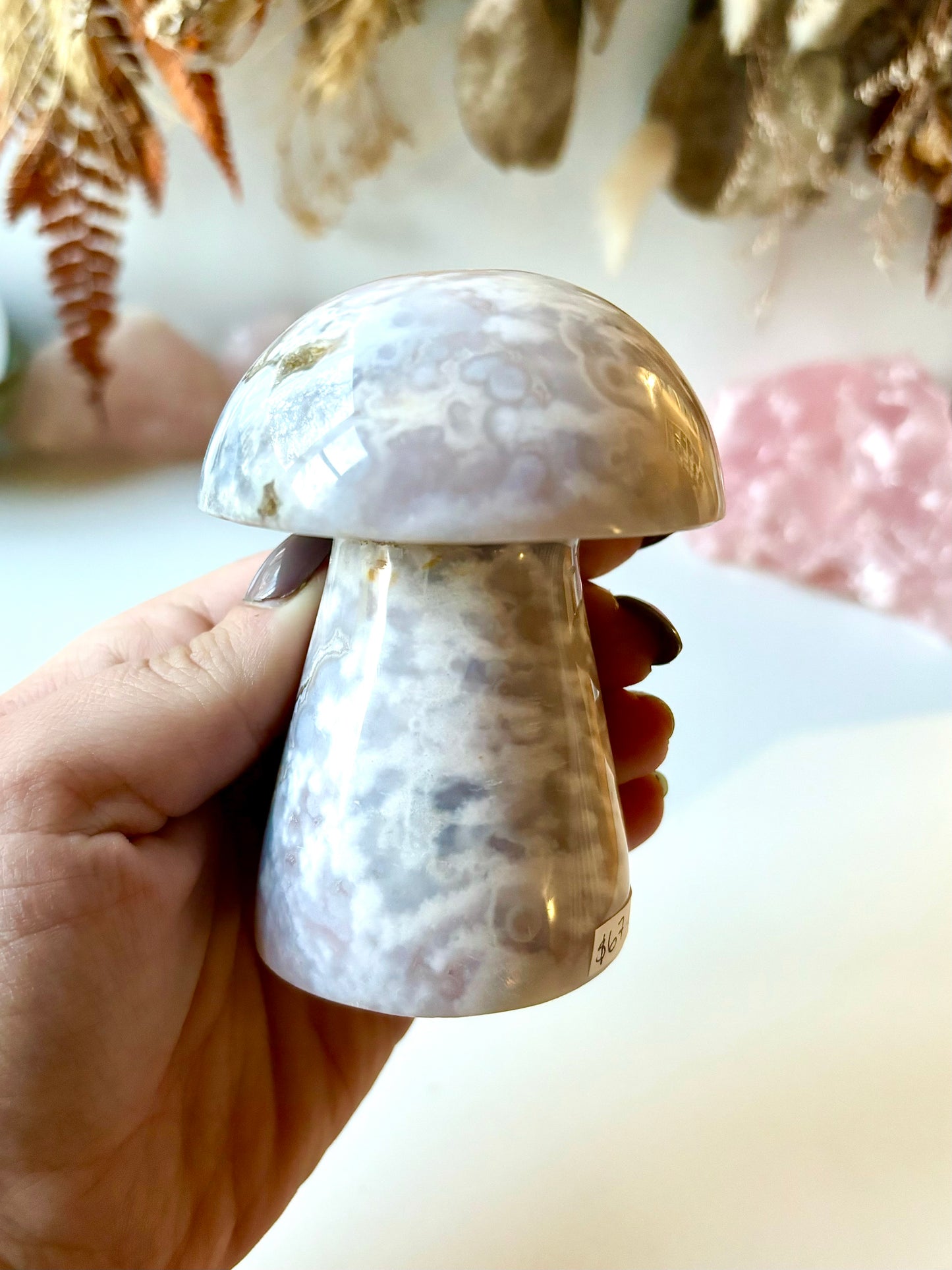 Flower Agate Mushroom (A)