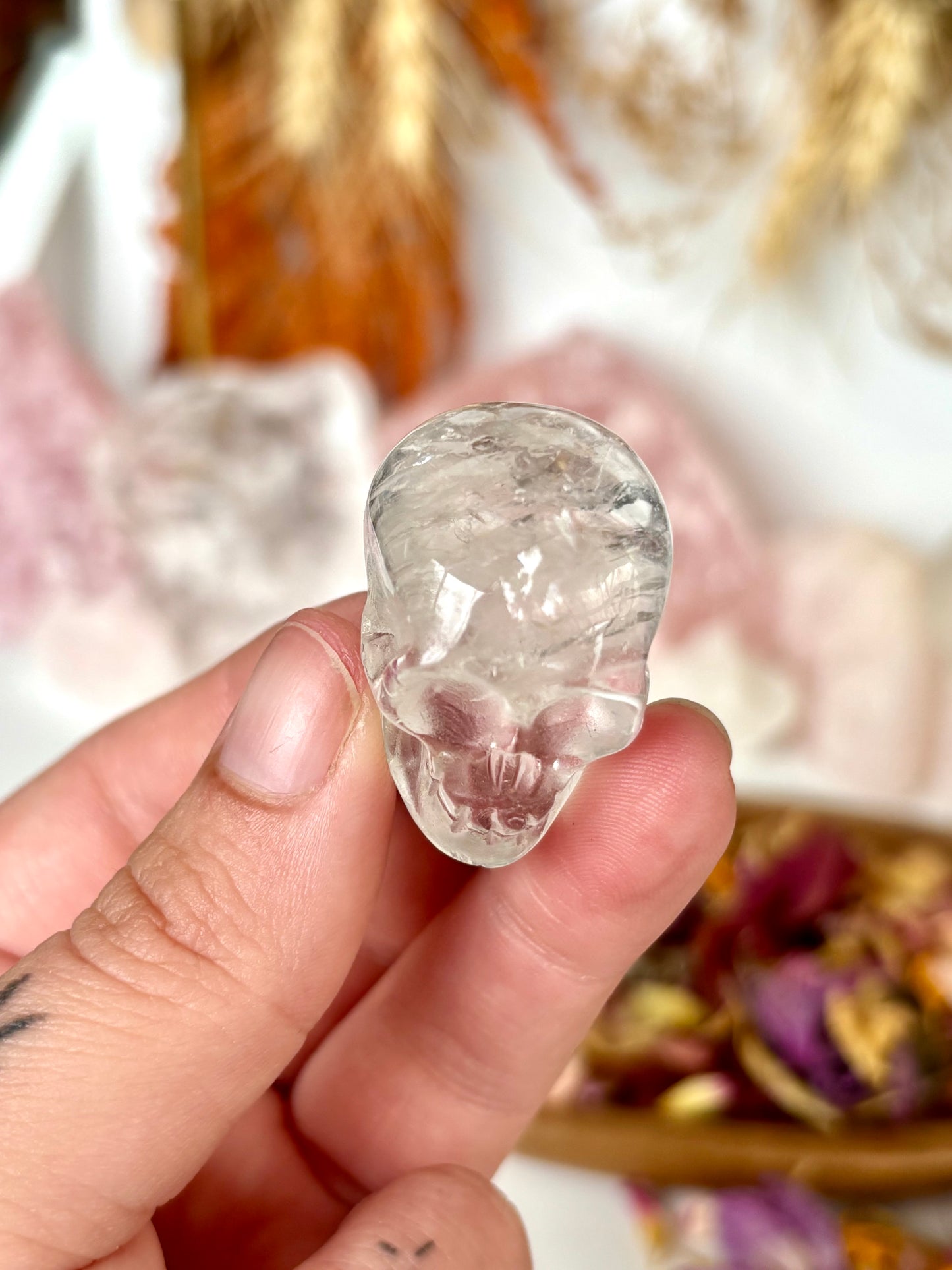 Clear Quartz Skull