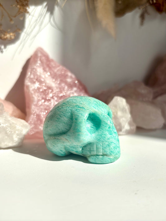 Amazonite Skull