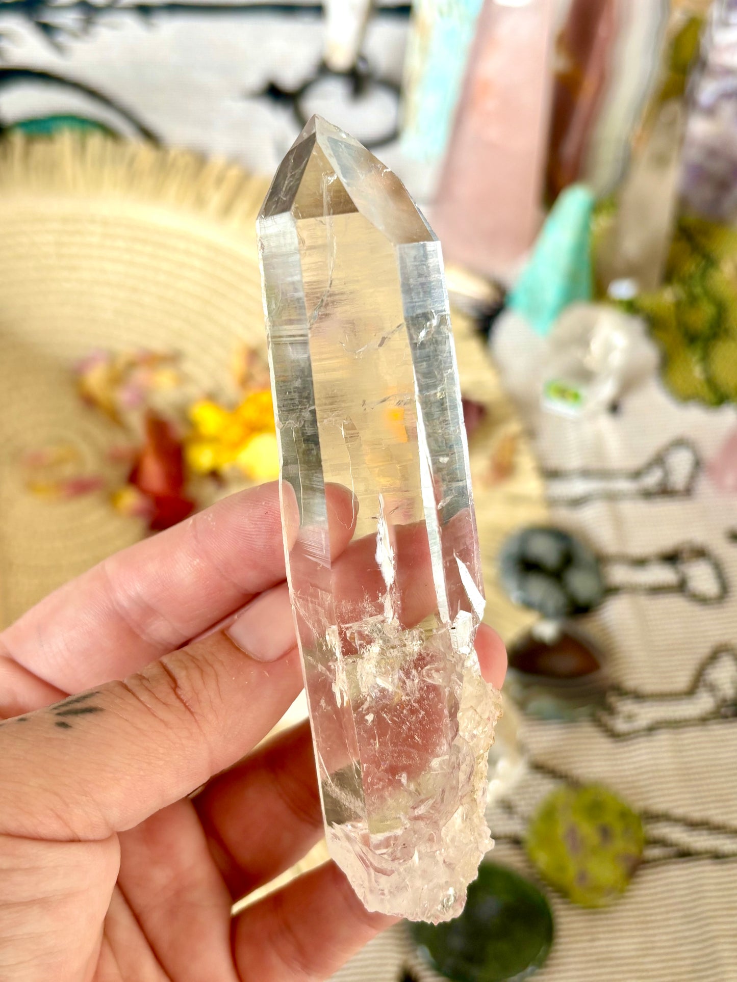 Clear Quartz Natural Laser