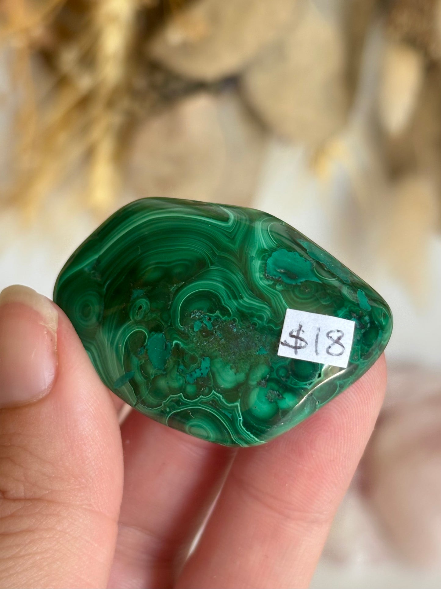Chunky Malachite Tumble (A)