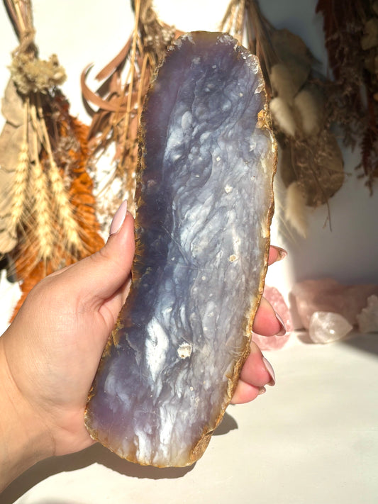 Purple Chalcedony Slab (Indonesia)