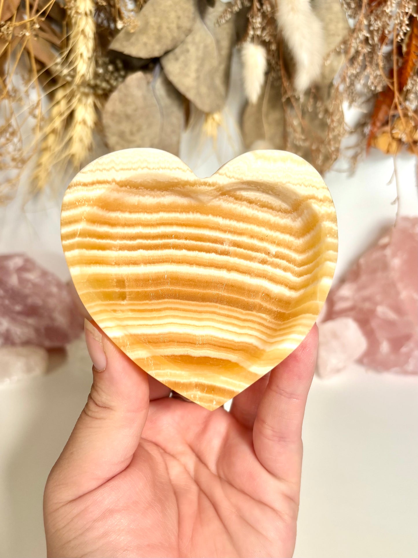 Orange Calcite Bowl