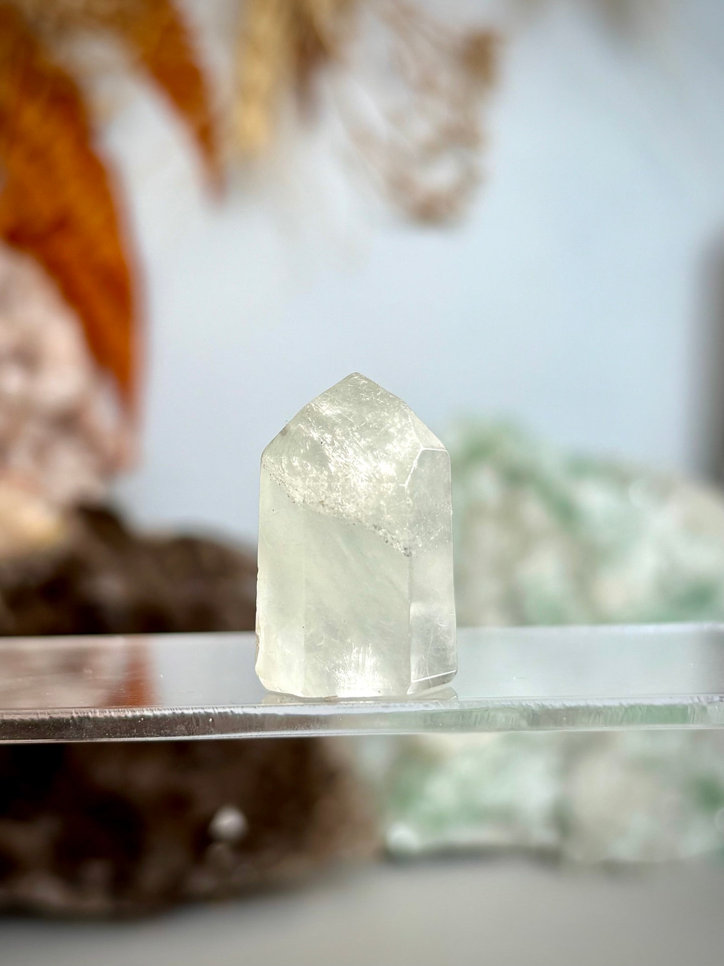 Grey Phantom Quartz Mini Point - Brazil