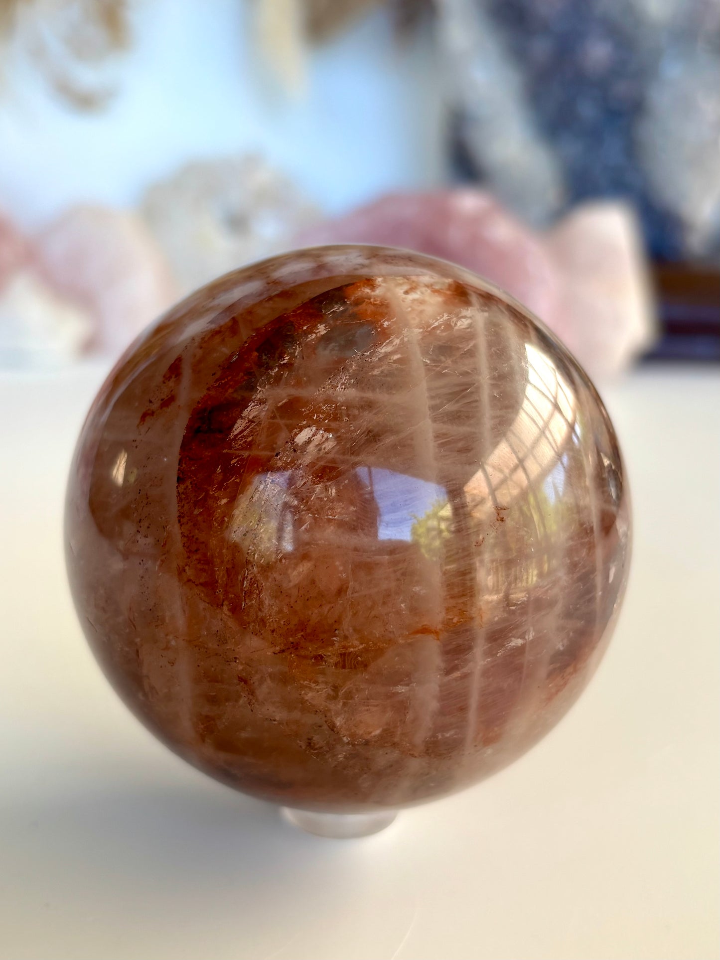 Fire Quartz Sphere