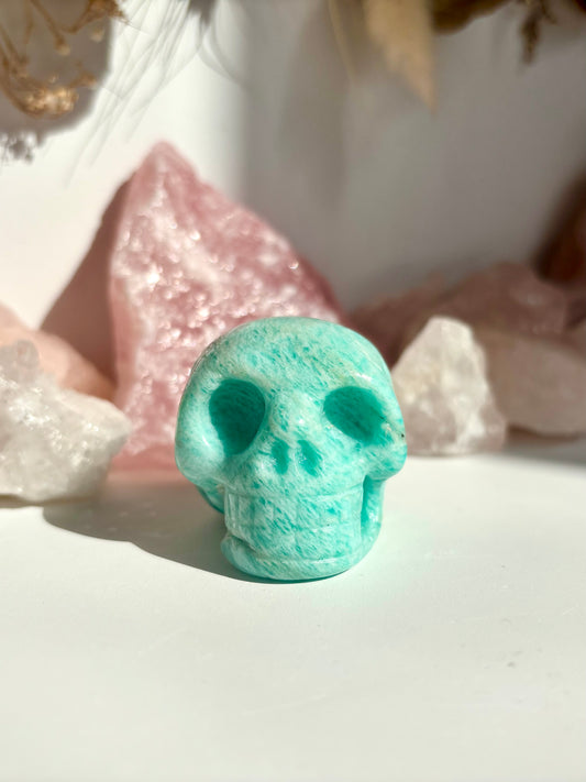 Amazonite Skull