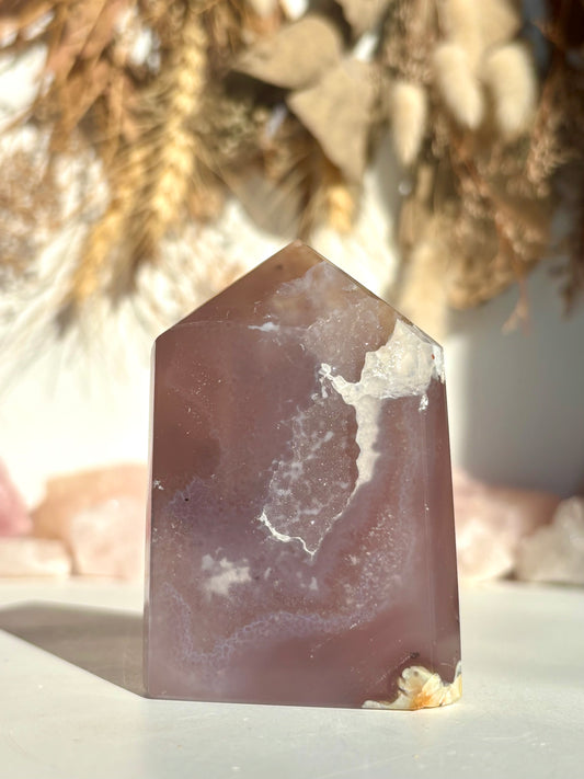 Druze Agate Wide Tower